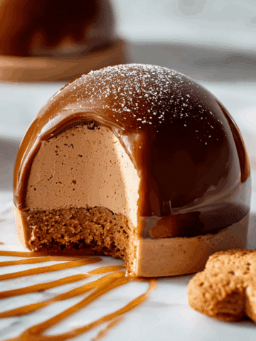 Gingerbread Latte Mousse Domes – A Gourmet Holiday Dessert Idea
