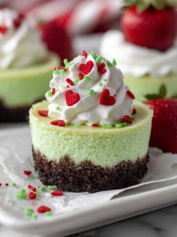 Grinch Mini Cheesecakes Recipe