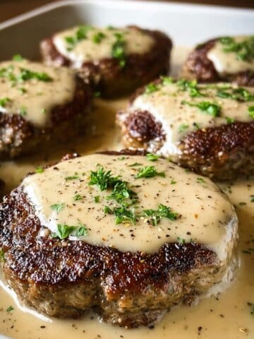 Amish Hamburger Steak Bake Recipe