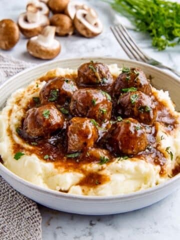 Crockpot Salisbury Steak Meatballs Recipe