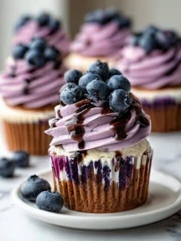 White Chocolate Blueberry Cupcakes Recipe