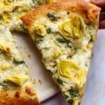 Artichoke Spinach Cheese Pizza Recipe