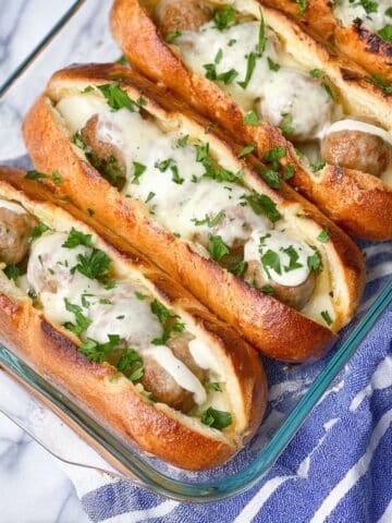 Easy Cheesy Meatball Subs Recipe