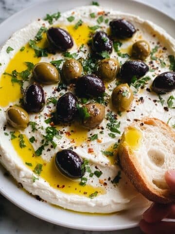 Whipped Feta & Roasted Olives Recipe