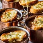French Onion Soup with Caramelized Onions and Gruyère Croutons Recipe
