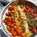 Baked Fish with Cherry Tomatoes and Olives Recipe