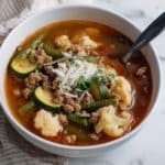 Keto Minestrone with Beef Recipe