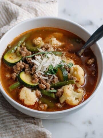 Keto Minestrone with Beef Recipe