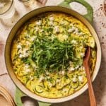 Zucchini Frittata with Feta and Chives Recipe