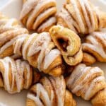 Crescent Cinnamon Rolls with Cinnamon Butter Filling and Sugar Glaze Recipe