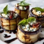 Eggplant Roll-Up Appetizers with Ricotta, Sun-Dried Tomatoes, and Fresh Herbs Recipe