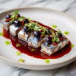Mackerel Ceviche with Blackberry Tiger Leche Recipe