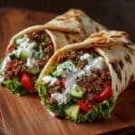 Mediterranean Spiced Beef Wraps with Creamy Feta Sauce – Ultimate 30-Minute Dinner Recipe