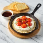 Hot Caprese Dip with Roasted Tomatoes & Burrata Recipe
