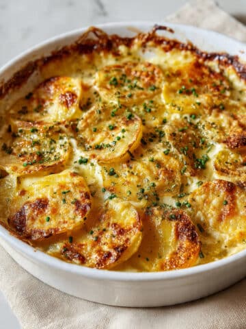 Roasted Garlic Potato Au Gratin Recipe