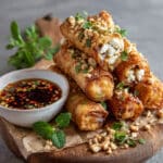 Crispy Baked Brie Wraps with Spicy Honey Drizzle Recipe