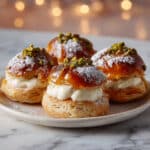 Savory Profiteroles with Parmesan Crackers and Mortadella Mousse Recipe