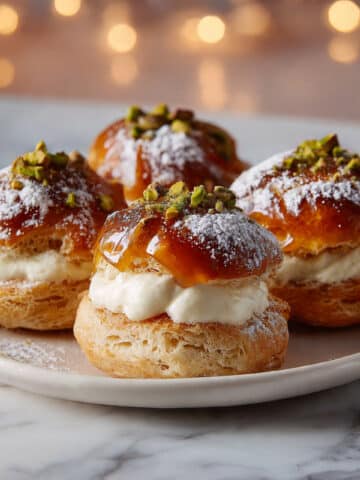 Savory Profiteroles with Parmesan Crackers and Mortadella Mousse Recipe