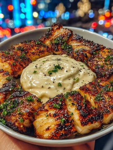 Lemon Butter Fish Bites with Garlic Aioli Recipe