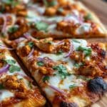 Simple Tandoori Chicken Naan Pizza Recipe