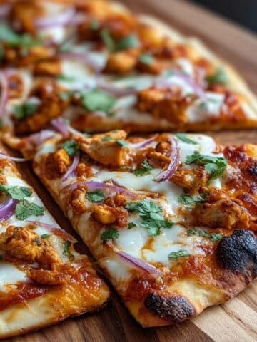 Simple Tandoori Chicken Naan Pizza Recipe