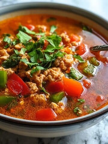 Cozy Stuffed Pepper Soup in the Pressure Cooker Recipe