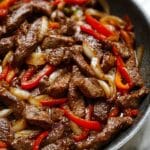 Sizzling Chinese Pepper Steak with Onions Recipe