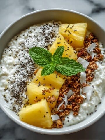 Cottage Cheese Pineapple Granola Bowl Recipe