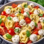 Bright and Fresh Tortellini Pasta Salad with Vegetables, Chickpeas, and Zesty Italian Dressing Recipe