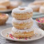 Baked Mini Donuts with Powdered Sugar Recipe