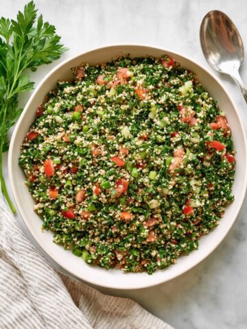 Quinoa Tabbouleh Recipe with Fresh Herbs and Lemon Dressing Recipe