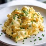 Perfect Creamy Fluffy Scrambled Eggs: The Non-Browned Technique Recipe