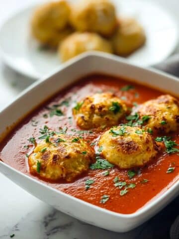 Best Tomato Soup with Cheddar Bay Dumplings Recipe