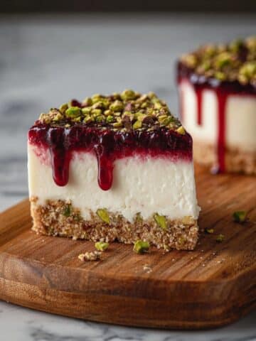 Beetroot Feta Cheesecake With Pistachios Recipe