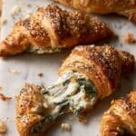Cheesy Everything Spinach Croissants Recipe