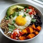 Easy Breakfast Sweet Potato Taco Bowl with Fried Egg Recipe