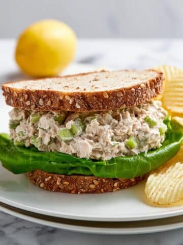 Zesty Tuna Salad with Crunchy Celery, Onions, and Lemon Recipe