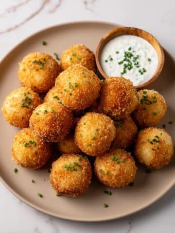 Cheesy Fried Mashed Potato Balls Recipe
