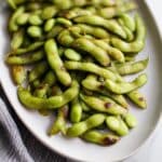 Air Fryer Edamame with Sesame, Soy, and Garlic Recipe