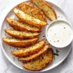 Baked Garlic Parmesan Potato Wedges Recipe