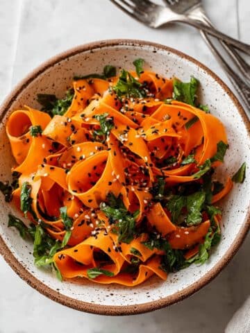 Raw Carrot Salad with Apple Cider Vinegar and Herbs Recipe
