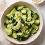 Smashed Cucumber Salad with Feta, Mint, and Sesame Seeds Recipe
