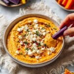 Spicy Roasted Red Pepper Feta Dip Recipe