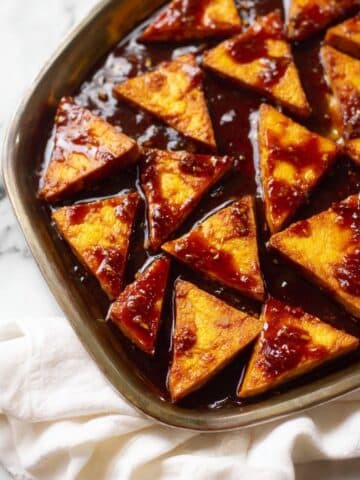 Crispy Baked BBQ Tofu Recipe