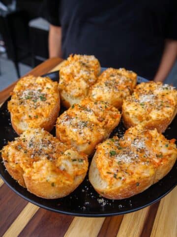 Smoked Shrimp and Crab Meat Toast Recipe