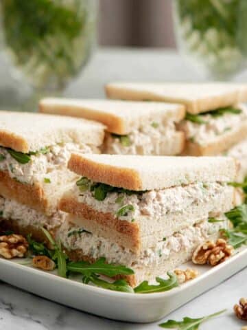 Chicken Salad Sandwiches with Walnuts and Dill Recipe