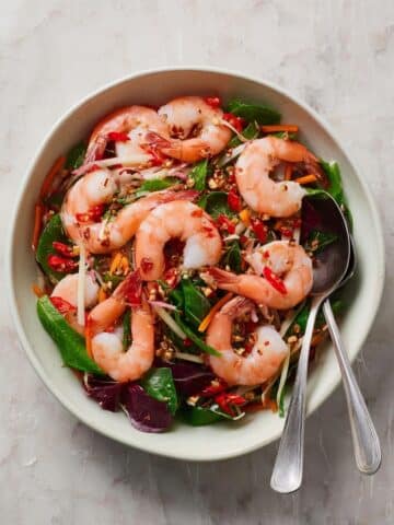 Vietnamese Lotus Stem Salad with Prawns Recipe