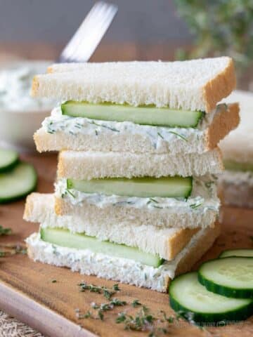 Cucumber Sandwiches with Fresh Dill and Chives Recipe