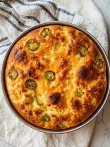 Jalapeño Cheddar Sourdough Focaccia Recipe