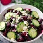 Beet Salad with Feta, Cucumbers, and Dill Recipe
